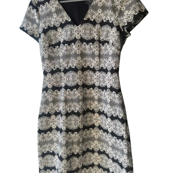 knee length dresses for ladies Adrianna Papell Lace Round Neckline Sleeveless Back Zipper Closure Fit   Curated Brands